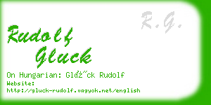 rudolf gluck business card